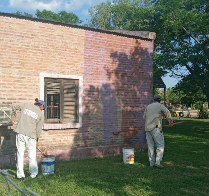 Visitamos las obras que se ejecutan en la Escuela de Educación Secundaria N° 61 “Teniente Gral. Rosendo E. Fraga” de La Eduvigis. Ubicada en el departamento Libertador General San San Martín.