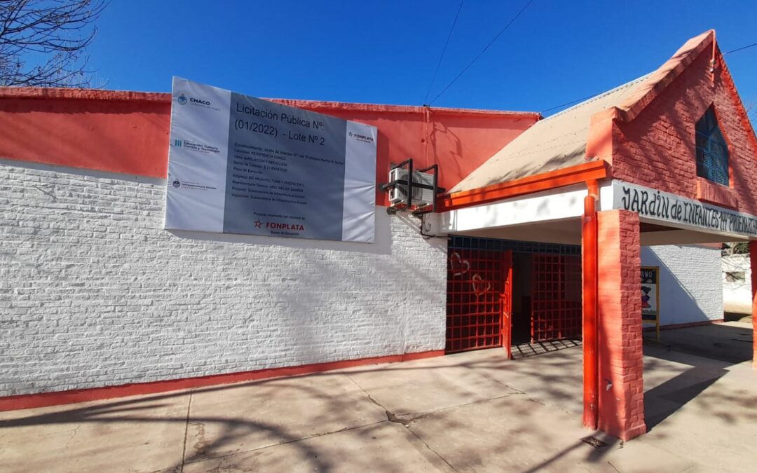 Avanzamos con la ampliación y refacción del Jardín de Infantes Nº 144 ubicado en Villa Elisa de Resitencia. Este proyecto requiere de una inversión de $21.850.610,89.