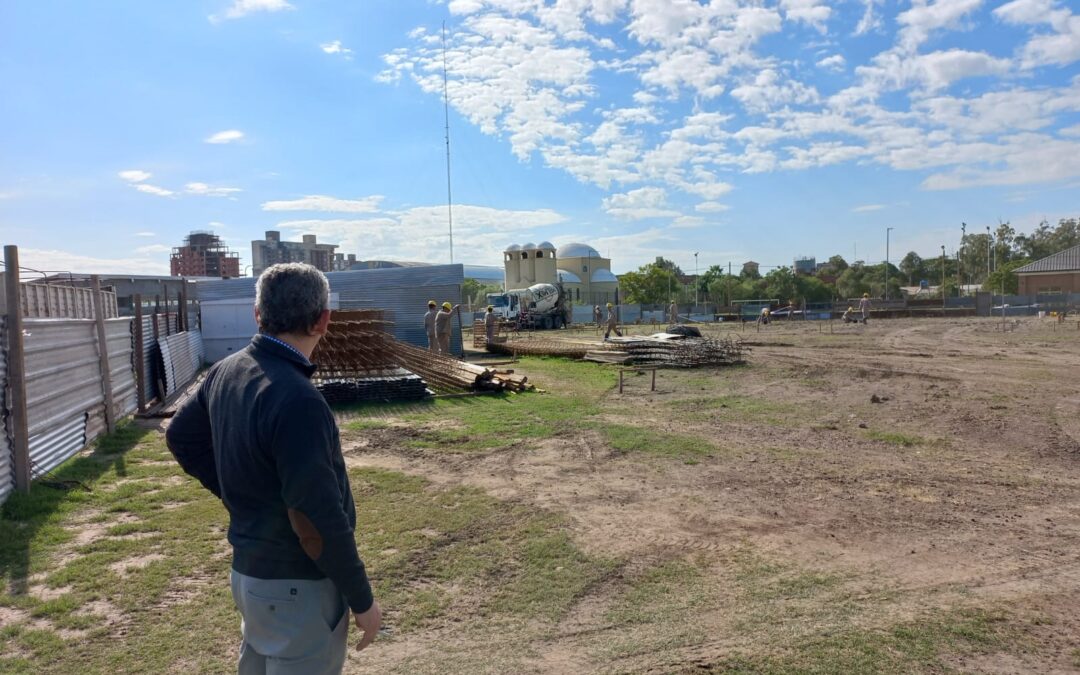Verificaron las obras en la EES N° 11 y la contrucción de la EEE N° 1