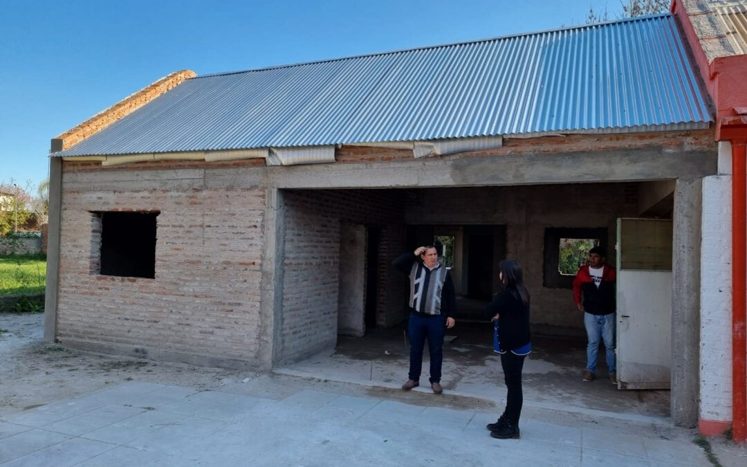Constatamos los avances de la obra de ampliación y refacción del Jardín de Infantes N° 144 de Resistencia, financiada por Fonplata con una inversión de $21.850.610,89