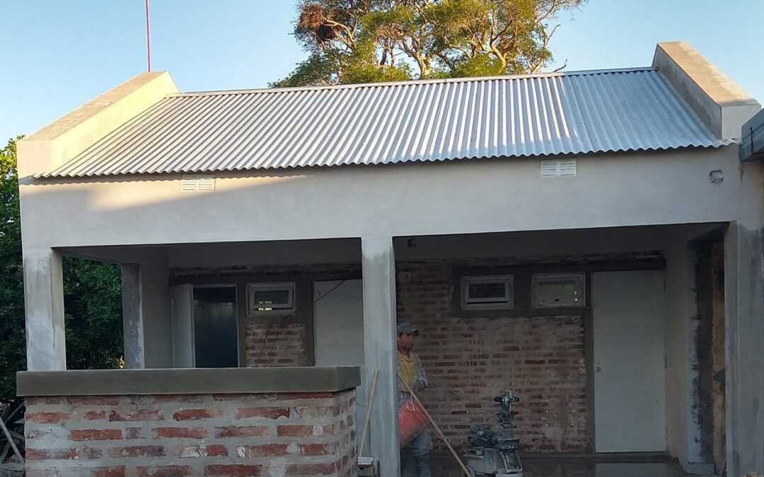 Se encuentra en proceso la refacción de la cocina y la construcción de un salón más en la Escuela Secundaria N° 190 de Pampa del Indio.