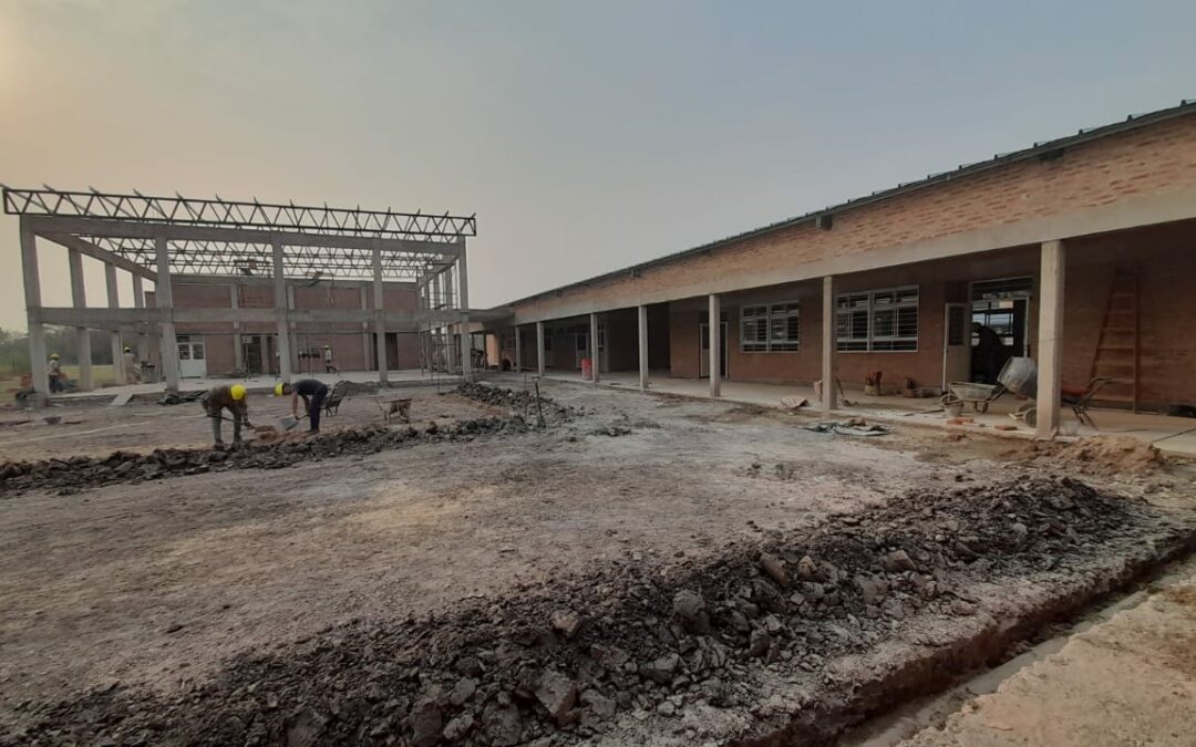 Importante avance del 62% de la obra “E.E.S Nº 82”, en su 8vo mes de ejecución en la Localidad de Basail.
