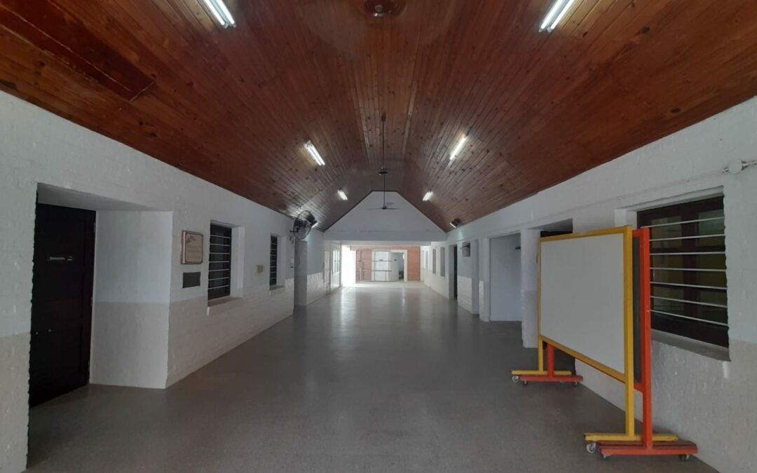 Ultimando detalles para el fin de la obra Jardín Nº 144 de la localidad de Resistencia. La obra está financiada a través del programa Fonplata.