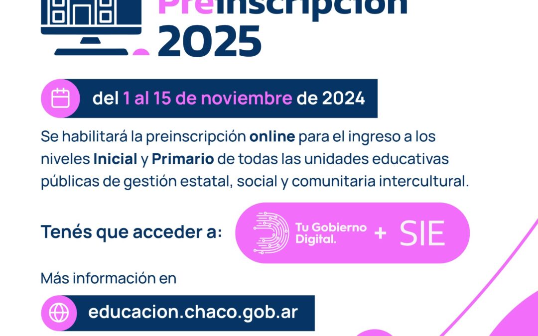 Este viernes se habilita la preinscripción online a escuelas primarias y jardines de infantes