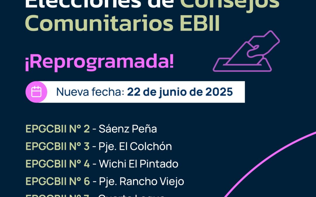 Educación Intercultural: se reprograman las fechas de las elecciones de Consejos Comunitarios