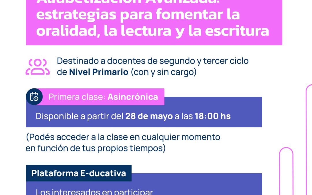 Programa de Formación Docente Red Aprende: Inicia curso de alfabetización avanzada para docentes primarios