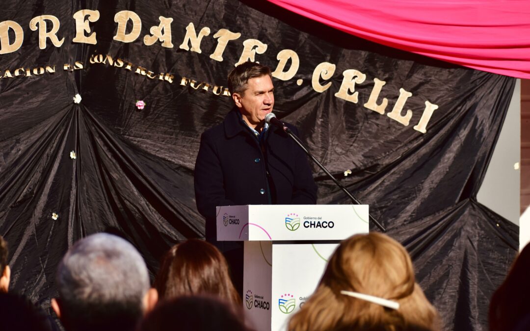 LAS PALMAS: EL GOBERNADOR ZDERO INAUGURÓ LA REFACCIÓN INTEGRAL DEL INSTITUTO SUPERIOR “PADRE DANTE DARÍO CELLI”