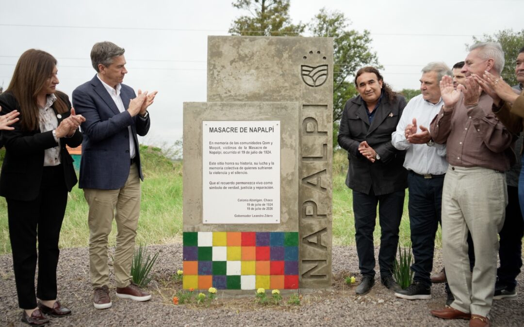 102° ANIVERSARIO DE LA MASACRE DE NAPALPÍ: EL GOBIERNO PROVINCIAL INAUGURÓ UN TÓTEM CONMEMORATIVO Y RATIFICÓ EL COMPROMISO CON LA REPARACIÓN HISTÓRICA