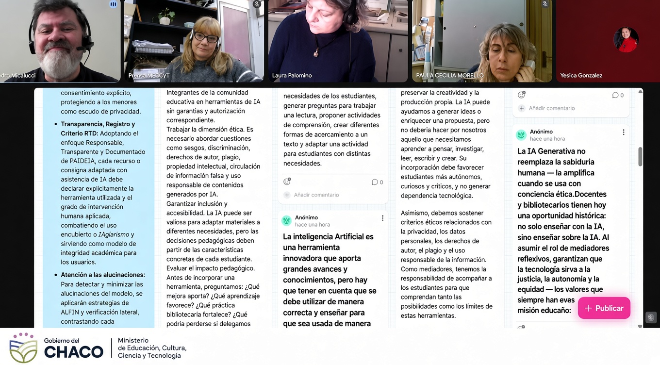 SE REALIZÓ SEGUNDO ENCUENTRO DE CAPACITACIÓN SOBRE INTELIGENCIA ARTIFICIAL PARA BIBLIOTECARIOS