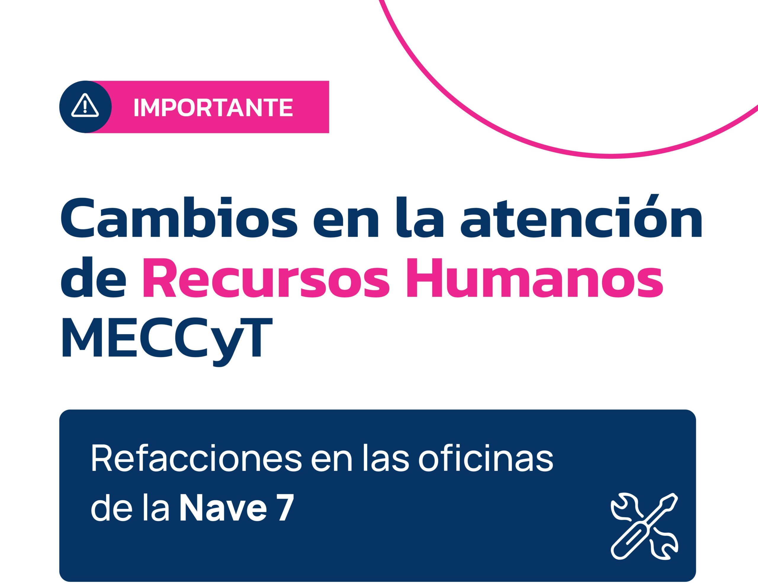 Ministerio de Educación: por refacciones edilicias, habrá cambios en la atención al público en las oficinas de la Nave 7